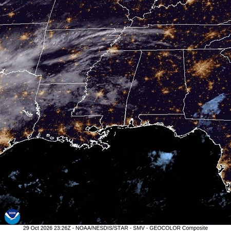 latest image of Lower Miss. Valley geocolor