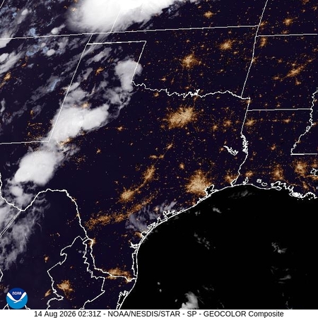 latest image of Southern Plains geocolor