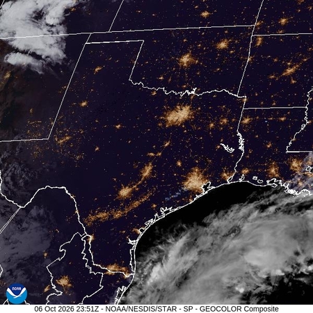 latest image of Southern Plains geocolor