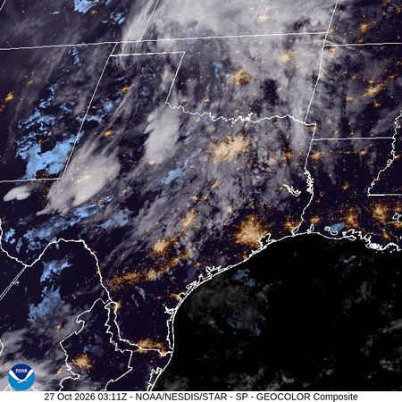 latest image of Southern Plains geocolor