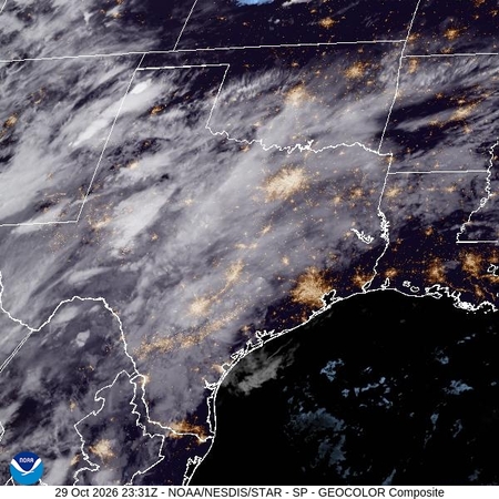latest image of Southern Plains geocolor