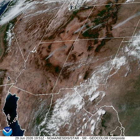 latest image of Southern Rockies geocolor