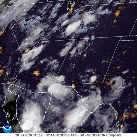 latest image of Southern Rockies geocolor