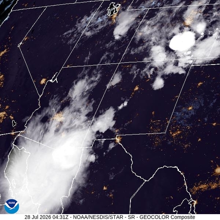 latest image of Southern Rockies geocolor