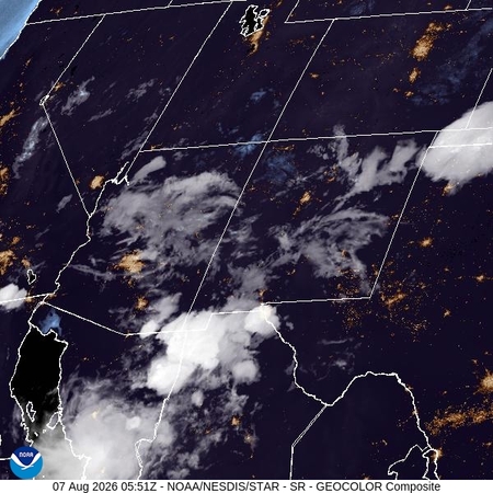 latest image of Southern Rockies geocolor