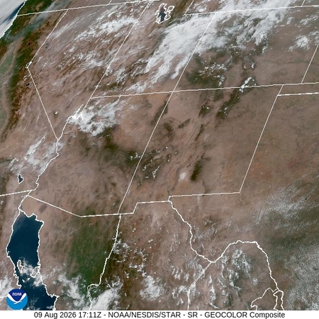 latest image of Southern Rockies geocolor