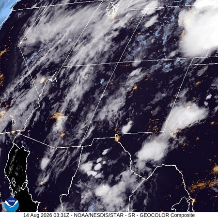 latest image of Southern Rockies geocolor