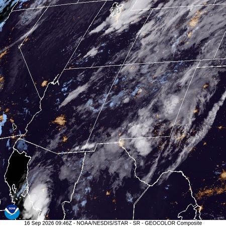 latest image of Southern Rockies geocolor
