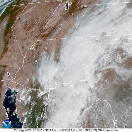 latest image of Southern Rockies geocolor