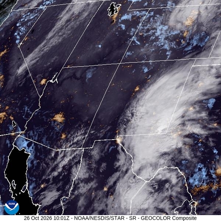 latest image of Southern Rockies geocolor