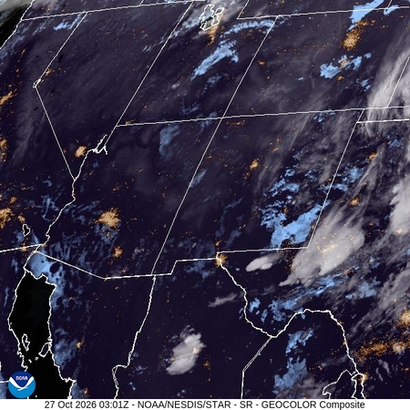 latest image of Southern Rockies geocolor