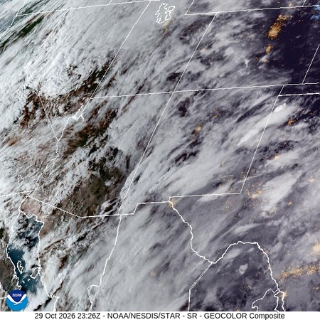 latest image of Southern Rockies geocolor