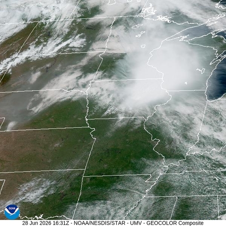 latest image of Upper Miss. Valley geocolor