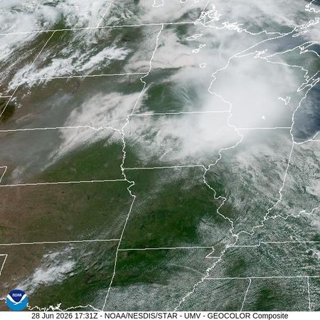 latest image of Upper Miss. Valley geocolor