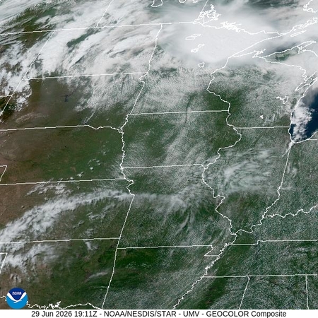 latest image of Upper Miss. Valley geocolor