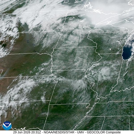 latest image of Upper Miss. Valley geocolor