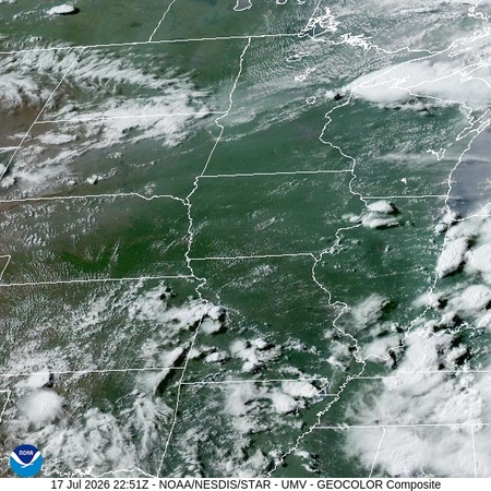 latest image of Upper Miss. Valley geocolor