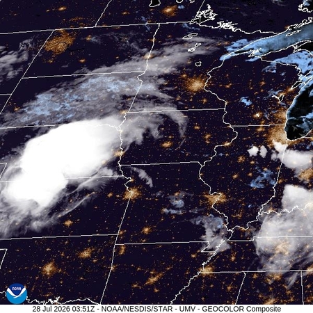 latest image of Upper Miss. Valley geocolor