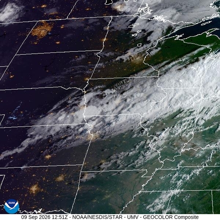 latest image of Upper Miss. Valley geocolor