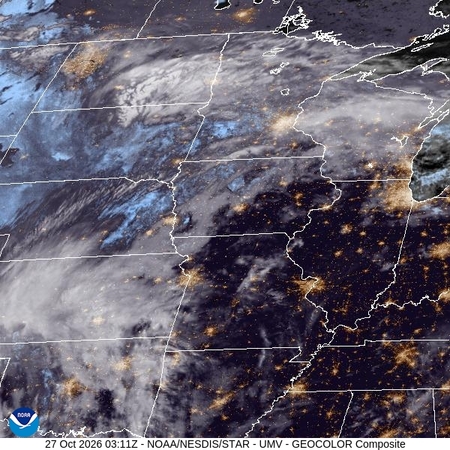 latest image of Upper Miss. Valley geocolor