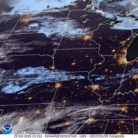 latest image of Upper Miss. Valley geocolor