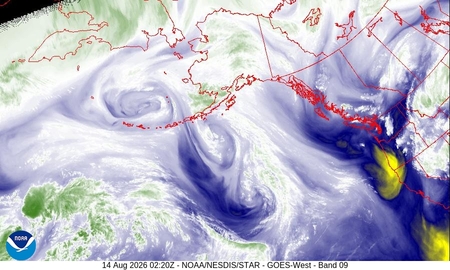 latest image of N. Pacific water vapor