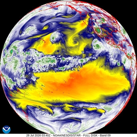 latest image of Western N. America water vapor
