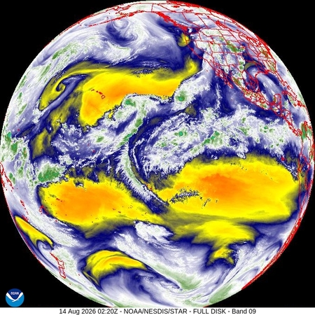 latest image of Western N. America water vapor