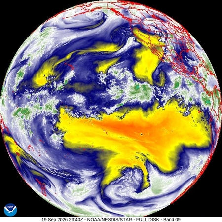 latest image of Western N. America water vapor