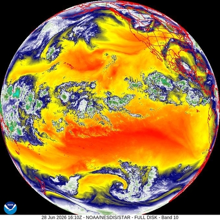 latest image of Western N. America water vapor