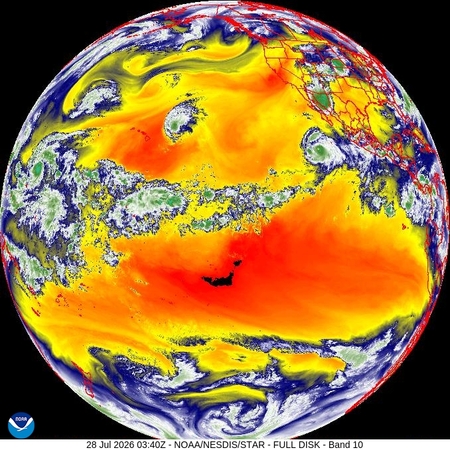 latest image of Western N. America water vapor