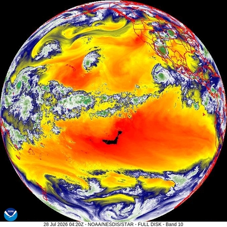 latest image of Western N. America water vapor