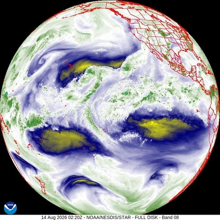 latest image of Western N. America water vapor