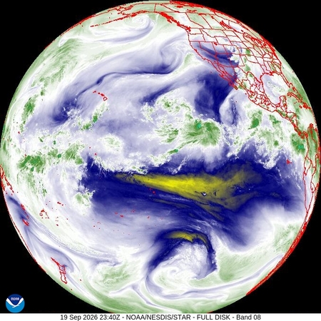 latest image of Western N. America water vapor