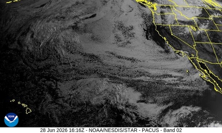latest image of Western US visible