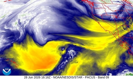 latest image of Western US water vapor