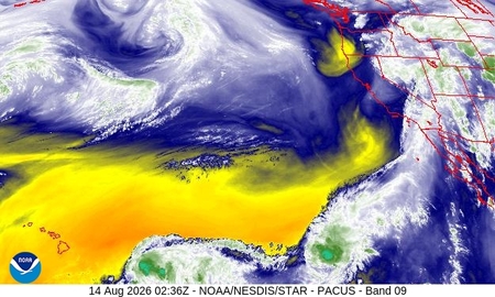 latest image of Western US water vapor
