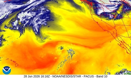 latest image of Western US water vapor
