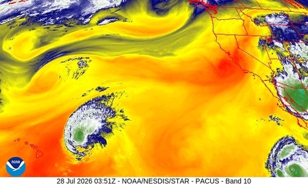 latest image of Western US water vapor