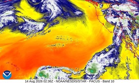 latest image of Western US water vapor