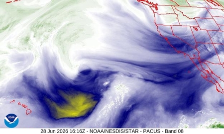latest image of Western US water vapor