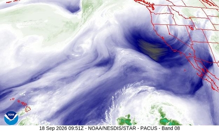 latest image of Western US water vapor