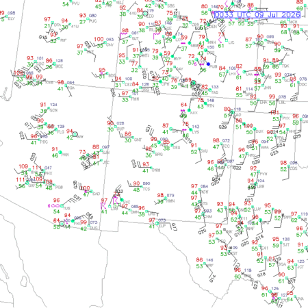 latest image of Alburquerque,NM. obs