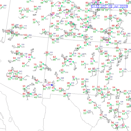 latest image of Alburquerque,NM. obs