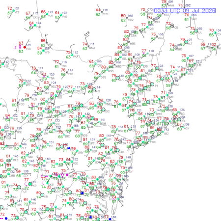 latest image of Albany,NY. obs