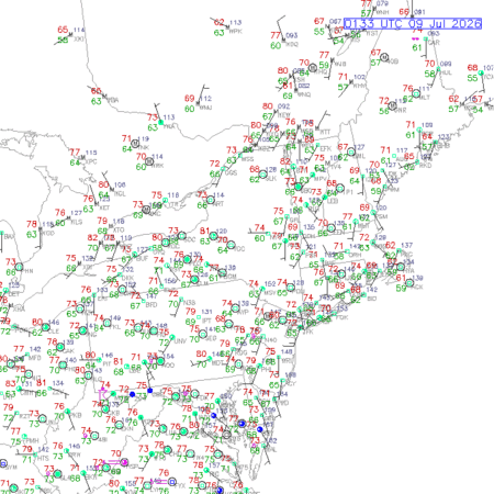 latest image of Albany,NY. obs