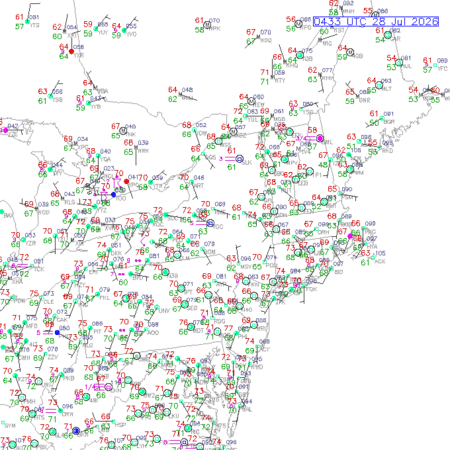 latest image of Albany,NY. obs