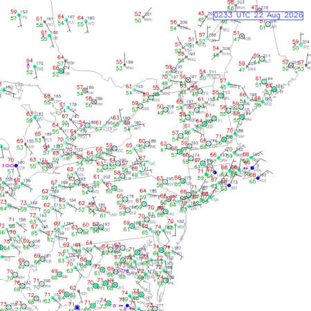latest image of Albany,NY. obs