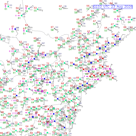 latest image of Albany,NY. obs