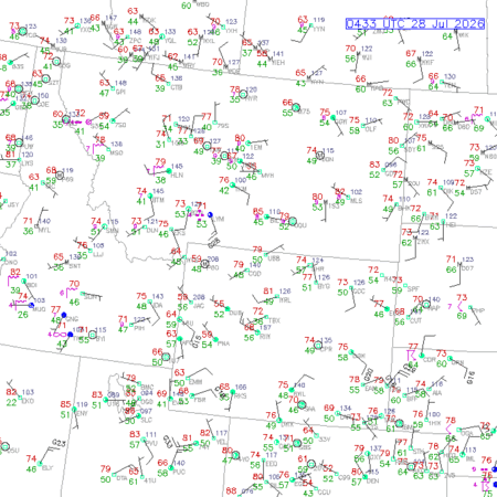 latest image of Cody,WY. obs